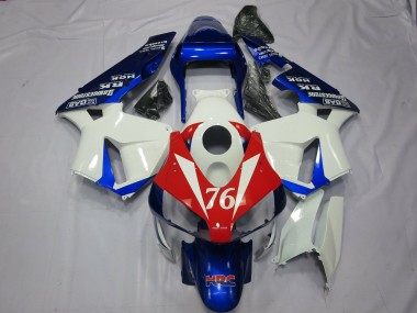 76 Blanc & Rouge 03-04 CBR600RR Carénage Moto