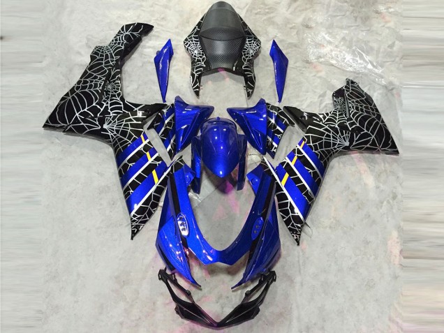 Araignée Bleue Brillante 11-24 GSXR 600-750 Carénage Moto