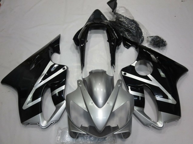 Argent & Noir 04-07 CBR600 F4i Carénage Moto