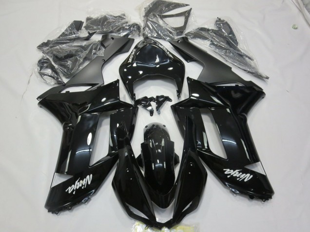 Autocollant Blanc Noir Brillant 07-08 ZX6R Carénage Moto