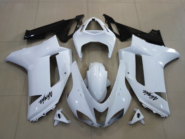 Blanc Brillant 07-08 ZX6R Carénage Moto