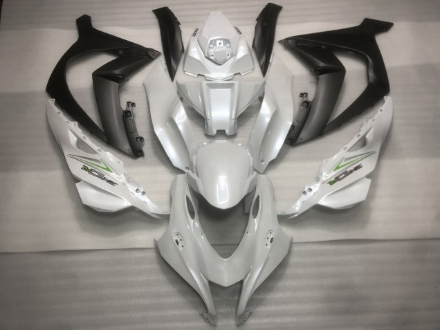 Blanc Nacré & Vert 16-19 ZX10R Carénage Moto