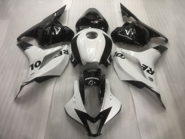 Blanc / Noir Repsol Uni 09-12 CBR600RR Carénage Moto