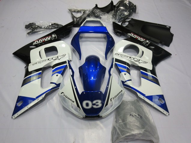 Bleu Blanc 03 98-02 R6 Carénage Moto