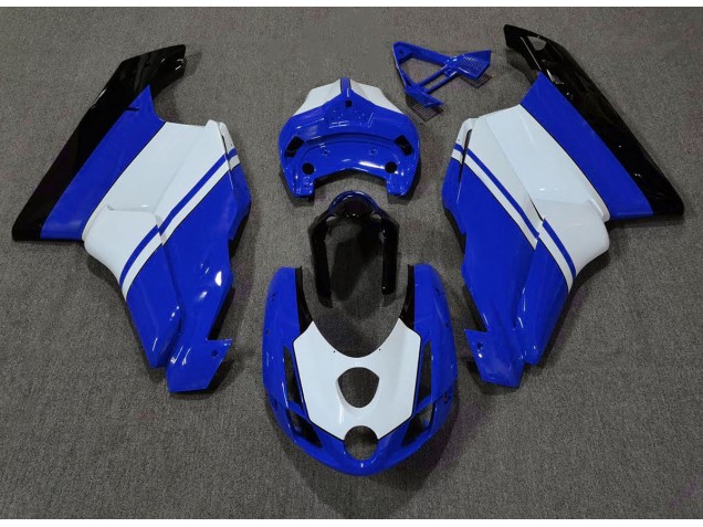 Bleu Brillant & Blanc 03-04 Ducati 749 999 Carénage Moto