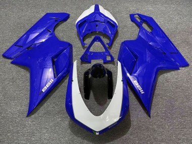 Bleu Brillant Sp 07-14 Ducati 848 1098 1198 Carénage Moto