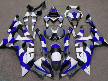 Bleu Camouflage Uni 08-16 R6 Carénage Moto