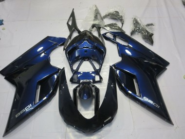 Bleu Profond 07-14 Ducati 848 1098 1198 Carénage Moto