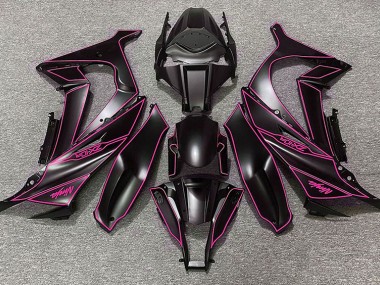 Doublure Noir Mat & Rose 11-15 ZX10R Carénage Moto