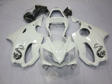 Dragon Blanc 01-03 CBR600 F4i Carénage Moto