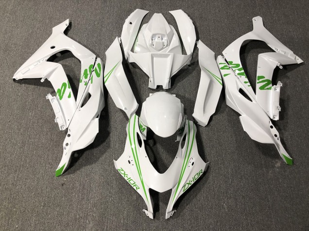 Kawi Blanc Vert Perle 16-19 ZX10R Carénage Moto