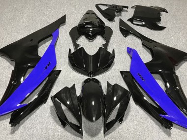 Noir Brillant & Bleu 08-16 R6 Carénage Moto