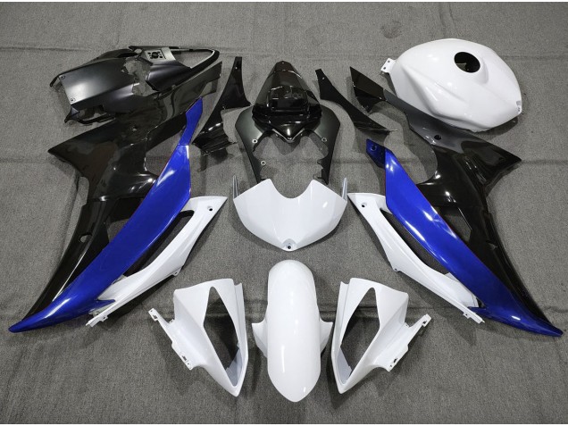 Personnalisé Bleu Noir & Blanc 08-16 R6 Carénage Moto