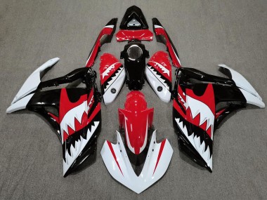 Requin Blanc & Rouge 15-18 R3 Carénage Moto