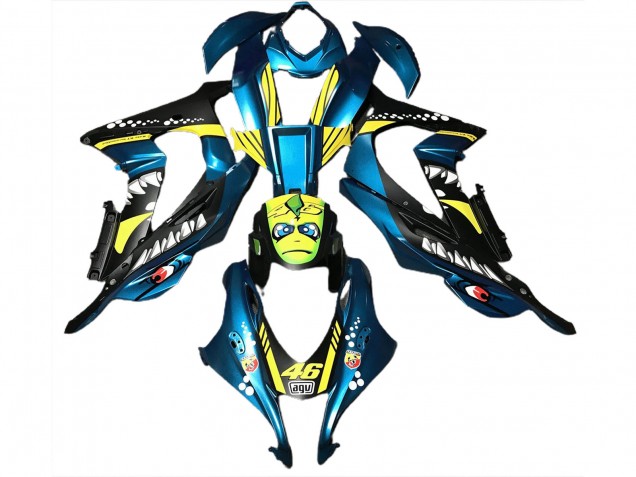 Requin Bleu Clair 16-19 ZX10R Carénage Moto