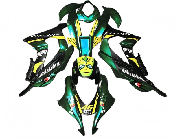 Requin Vert Forêt 16-19 ZX10R Carénage Moto