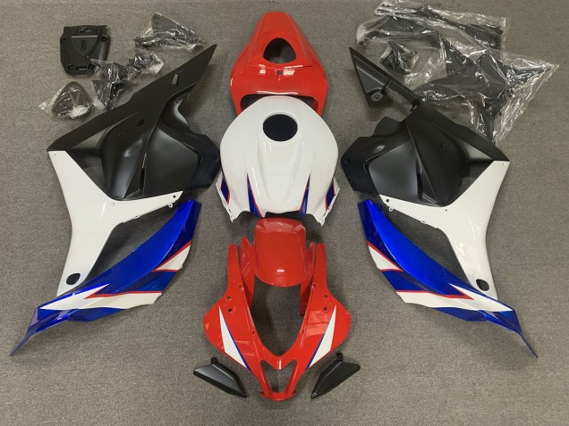 Rouge Brillant Bleu & Blanc 09-12 CBR600RR Carénage Moto